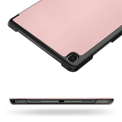 EasyAcc Hülle Kompatibel mit Samsung Galaxy Tab A7 10.4 Zoll 2020 SM-T500 T505 T507 Ultradünn mit Standfunktion Schlankes PU Leder Smart Case, Roségold