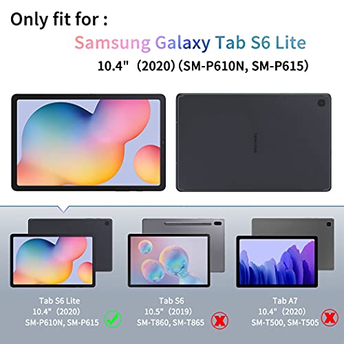 Case Compatible with Samsung Galaxy Tab S6 Lite 2020 with Screen Protector