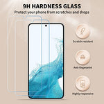 Case for Samsung Galaxy S22 with 2 pieces of tempered glass protective film