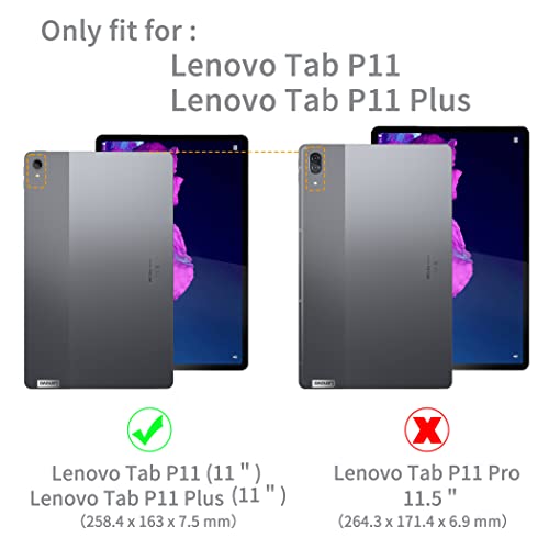 Case Compatible with Lenovo Tab P11 TB-J606/ P11 Plus TB-J607 with Protective Film