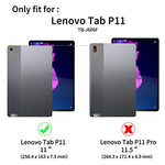 Case Compatible with Lenovo Tab P11 TB-J606/ P11 Plus TB-J607 with Protective Film