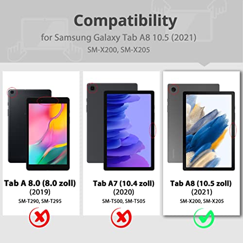 Case for Samsung Galaxy Tab A8 10.5 Inch 2021 Tablet (SM-X205N/ ‎X200N)