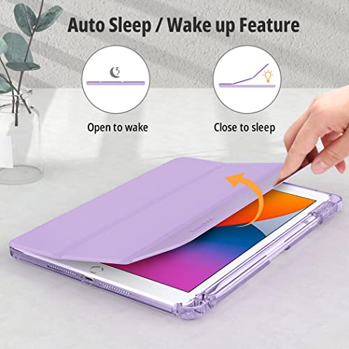 EasyAcc Case Compatible with iPad 9th Gen Case 2021/ 8th Gen 2020/ 7th Gen 2019 10.2 Inch with Pen Holder