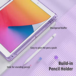 EasyAcc Case Compatible with iPad 9th Gen Case 2021/ 8th Gen 2020/ 7th Gen 2019 10.2 Inch with Pen Holder