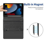 Keyboard Case Compatible with iPad 10.2 inch 9th / 8th and 7th Generation with Protective Film