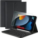 Keyboard Case Compatible with iPad 10.2 inch 9th / 8th and 7th Generation with Protective Film