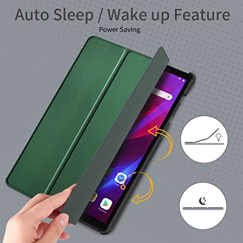 Case Compatible with Lenovo Tab M10 FHD Plus (2nd Gen) 10.3 Inch with Tempered Glass