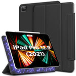 Magnetic Case Compatible with iPad Pro 12.9 2021/2020 (5/4th Generation) 5G   Schwarz