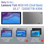 Case Compatible with Lenovo Tab M10 HD 2nd Gen 10.1 TB-X306X/TB-X306F with Screen Protector