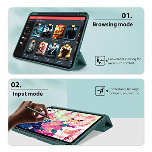 Case Compatible with Xiaomi Pad 5/ Xiaomi Pad 5 Pro - Protective Case with Pen Holder