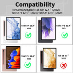 Case Compatible with Samsung Galaxy Tab S8+ Plus 2022/Galaxy Tab S7+ Plus 12.4